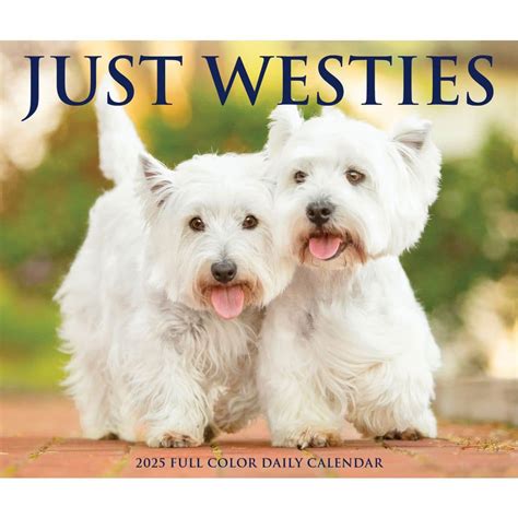 Just Westies 2025 Desk Calendar Calendars