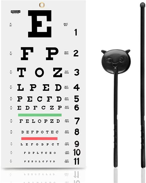 Buy Pecula Eye Chart Snellen Eye Chart Wall Chart Eye Charts With