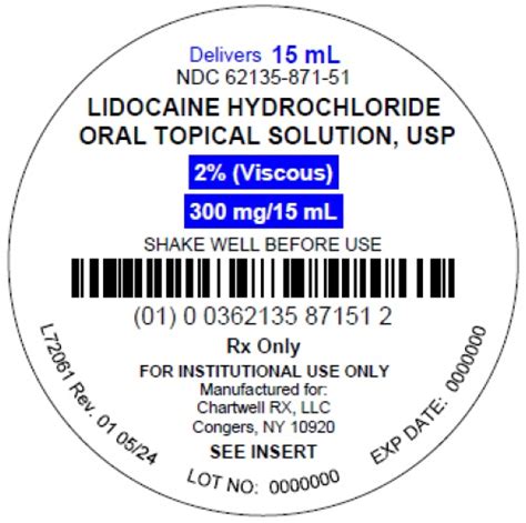 Lidocaine Hydrochloride Oral Topical Solution Usp 2 Viscous Rx Only