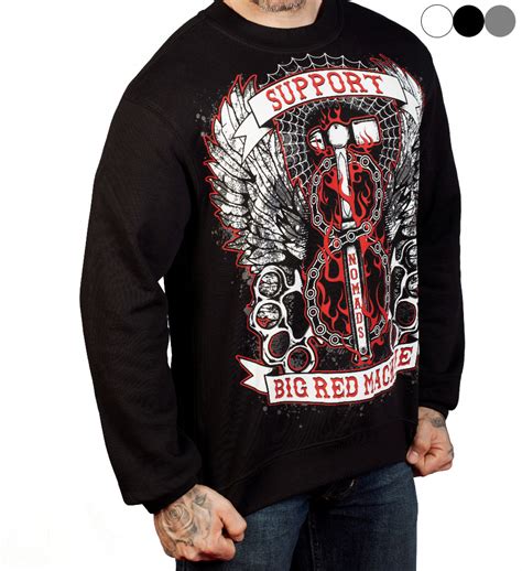 Sweatshirt „support 81 Big Red Machine Nomads Hammer Redandwhitestore