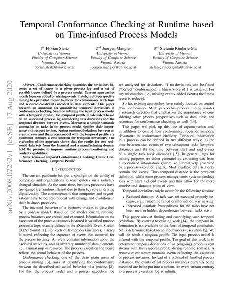 Temporal Conformance Checking At Runtime Based On Time Infused Process