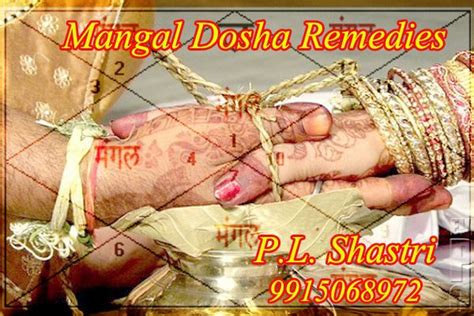 Mangal Dosha Remedies Indian Vedic Astrology Which Is Considered An Old