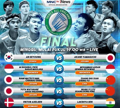 Sedang Berlangsung Link Live Streaming Final All England 2022 Siaran