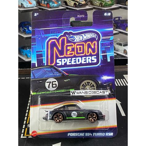 Jual Hot Wheels Neon Speeders Porsche 934 Turbo RSR Shopee Indonesia