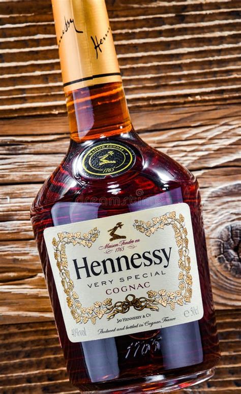 Bottle Of Hennessy A Brand Cognac From Cognac France Editorial Stock