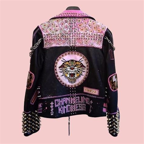 Kindness Punk Lady Gaga Leather Jacket Airborne Jacket