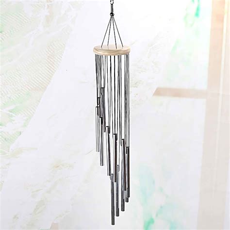 Wovilon Metal Blessing Hanging Bells Pipe Wind Chime Balcony Outdoor