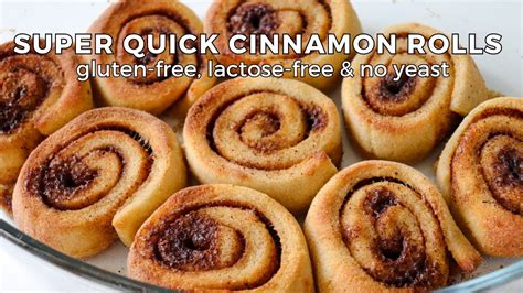 Quick Easy Cinnamon Rolls Gluten Free Lactose Free Youtube