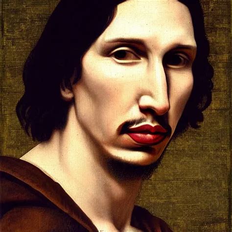 Adam Driver Oil Painting By Leonardo Da Vinci Stable Diffusion Openart