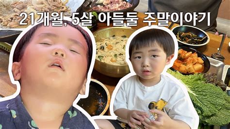 21개월 5살 아들둘 육아 주말이야기 39살 주부 브이로그 육아 브이로그 루틴 주부 Vlog 육아 Vlog