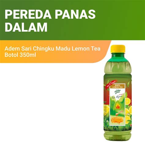 Jual Adem Sari Ching Ku Madu Lemon Tea Botol 350ml Shopee Indonesia