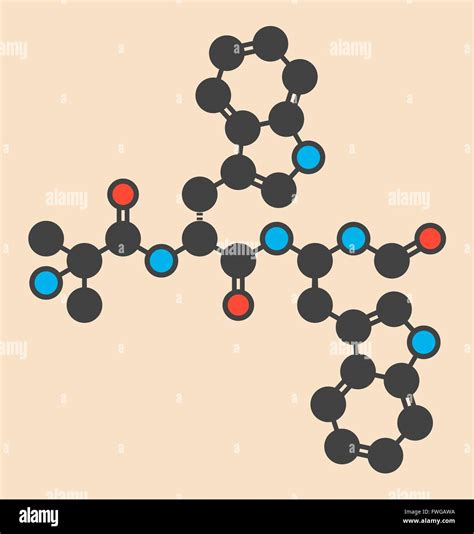 Hormona De Crecimiento Del Adulto Macimorelin Medicamento De Diagnóstico Molecular Estilizada