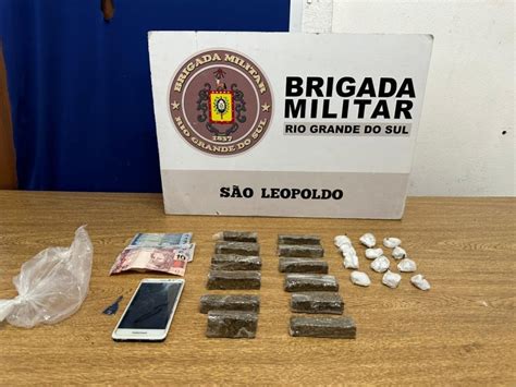 Homem Preso Drogas Pela Brigada Militar Em S O Leopoldo Brigada