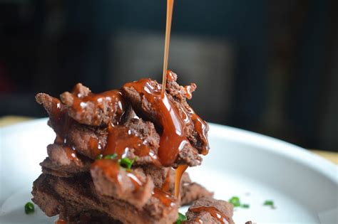 Greedy Girl Chocolate Fried Chicken Tenders With Maple Ketchup