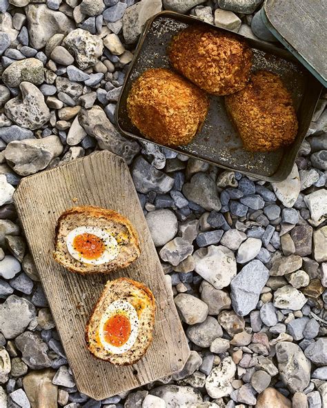 Smoked Mackerel Scotch Eggs Delicious Magazine