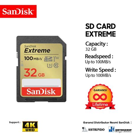 Jual Sd Card Sdcard Sdhc Gb Sandisk Extreme Uhs I K U Up To Mbps