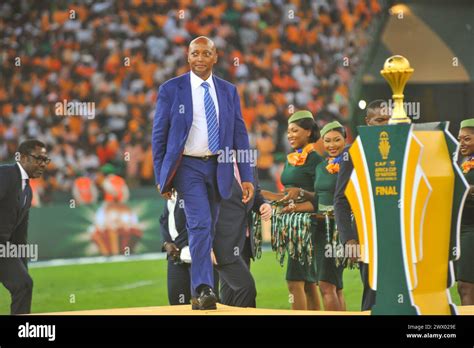 ABIDJAN, COTE D I VOIRE - FEBRUARY 11: CAF President Patrice Motsepe ...