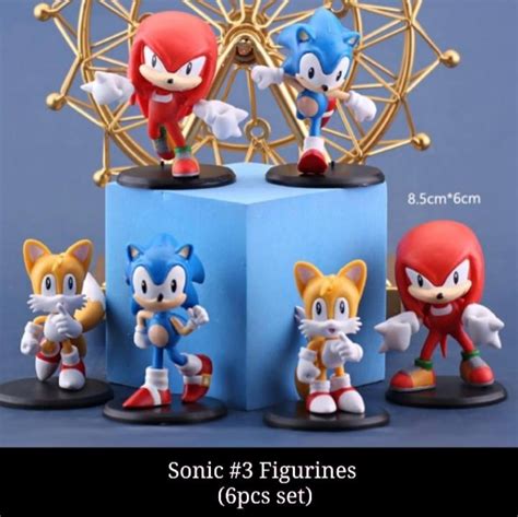 Sonic figurines, Furniture & Home Living, Kitchenware & Tableware, Bakeware on Carousell