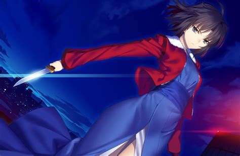 4541668 Short Hair Kara No Kyoukai Anime Girls Sword Anime Ryougi Shiki Tech Katana