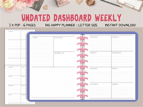 Weekly Dashboard Template