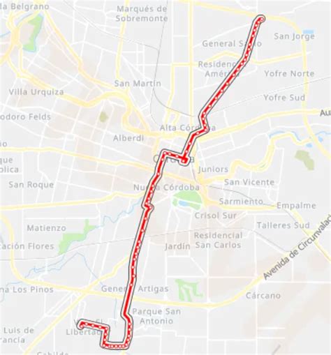 C Rdoba L Nea Recorrido Y Horarios Actual