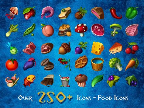 Food Fantasy Icons Video Game Rpg Dnd High Quality Clip Art Etsy