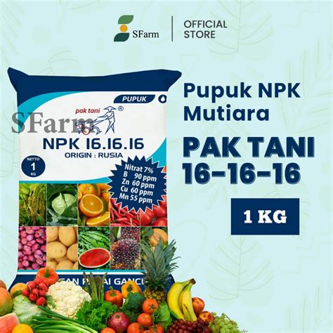 Jual Pupuk Npk Pak Tani Mutiara Biru Kemasan Pabrik Kg