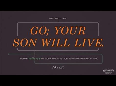 Taking Jesus At His Word John 4 46 54 YouTube