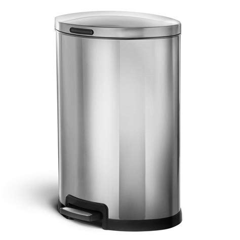 Home Zone Living Va41834a 45 Liter 12 Gallon Stainless Steel Trash