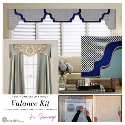 Multi Style Cornice Valance Kit Diy No Sew Curtain All Window Sizes