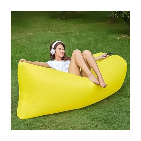 Ripley SOFA SILLON TUMBONA INFLABLE 200X90CM AMARILLO