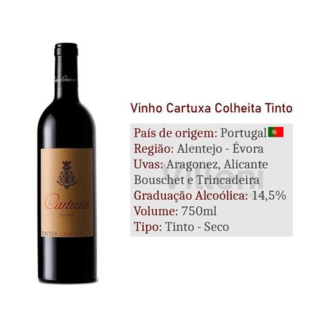 Kit Unidades Vinho Tinto Cartuxa Colheita Ml Vinho Magazine Luiza