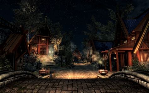 Whiterun At Night At Skyrim Nexus Mods And Community