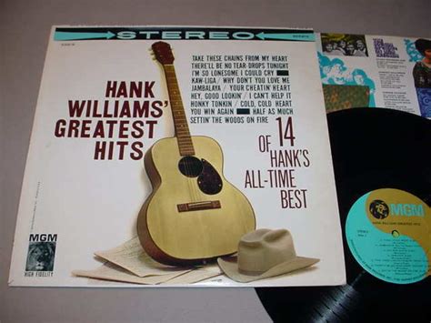 Hank Williams Lp Greatest Hits Mgm Se3918 14 Of Hanks All Time Best