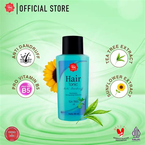 Jual Viva Hair Tonic Anti Dandruff With Tea Tree Oil And Pro Vit B5 60 Ml Shopee Indonesia