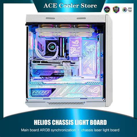 Rgb Mirror Pc Case Backplate Panel Light Board In For Rog Strix