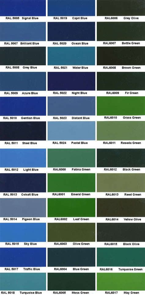 Pin on Ral color chart