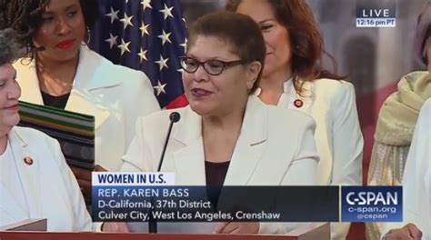 Cbc Chair Karen Bass Delivers State Of The Woman Los Angeles Sentinel