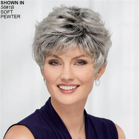 Wisped Away Whisperlite® Wig By Paula Young® Paula Young Grey Hair Wig Grey Curly Hair