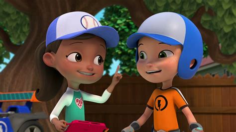 Assista Ao Episódio 22 Da Temporada 3 De Rusty Rivets Rusty Rivets O Robô Do Beisebol A