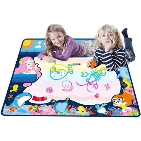 Tapis De Dessin R Utilisable De Doodle D Eau D Oc An Enfants