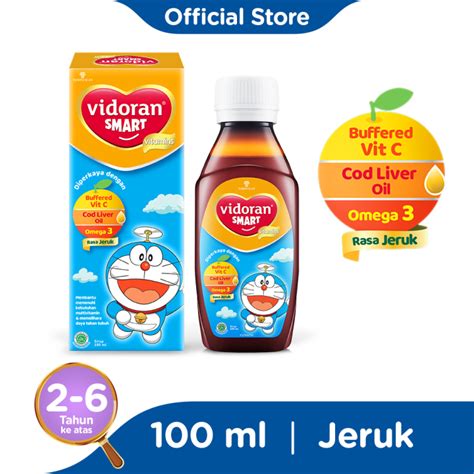 Vidoran Smart Orange Sirup 100 Ml Vitamin Anak 2 Pcs Lazada Indonesia