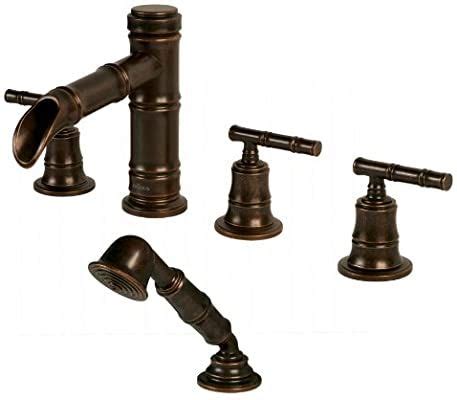 Pegasus 879 0096 Bamboo Series Roman Tub Faucet With Hand Shower