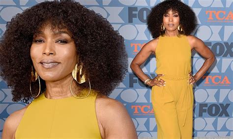 Angela Bassett 60 Looks Gorgeous In Culotte Jumpsuit And Dramatic Earrings At Fox Event In La