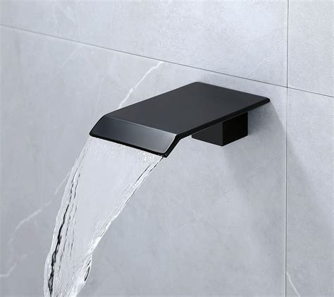 Bathtub Spout Matte Black Waterfall Bathtub Faucet Set Can Be Used As A