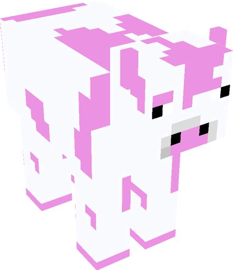 Milk Strawberry Cow Minecraft Mobs Tynker