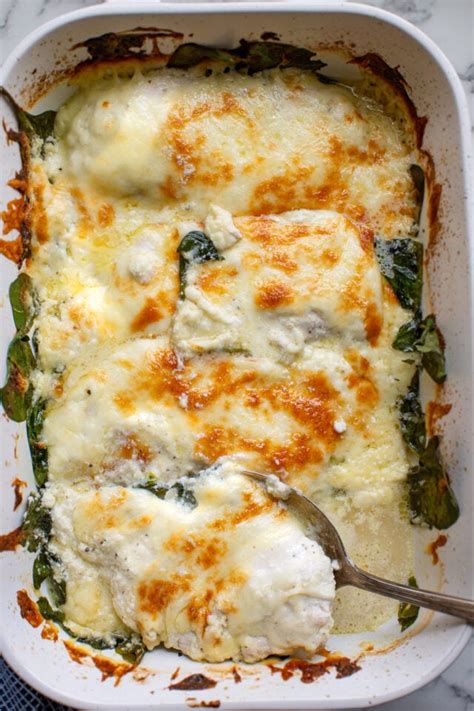 Easy Creamy Spinach Chicken Casserole Recipe Alyonas Cooking