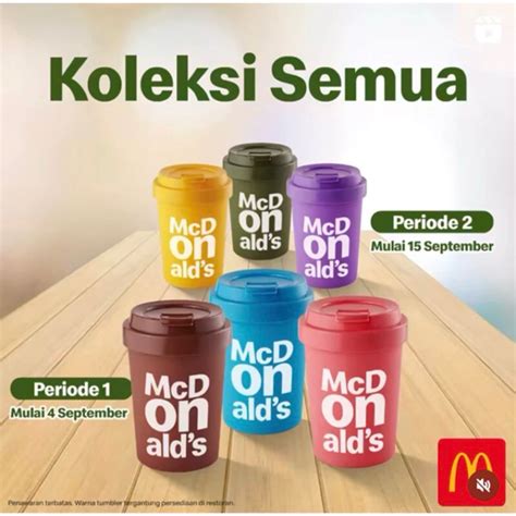 Jual Colorful Tumbler Mcd Donald Mcdonals Tumbler Tumbler Botol Minum