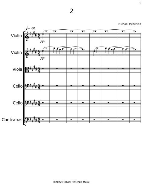 2 Sheet Music For Violin Viola Cello Contrabass