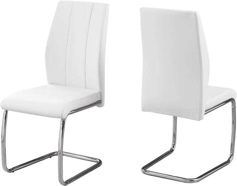 Monarch Specialties 2 Piece Dining Chair 2pcs 39 H White